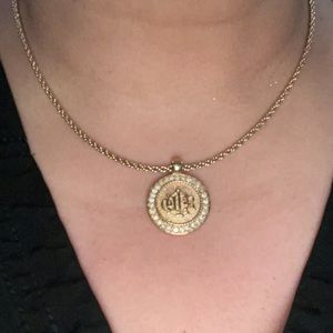 Christian Dior medallion with rhinestones excellent condition with dust bag